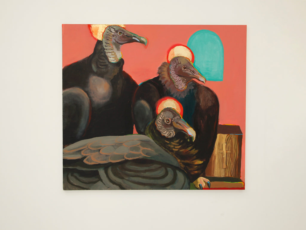 Three Black Vultures and an Urn