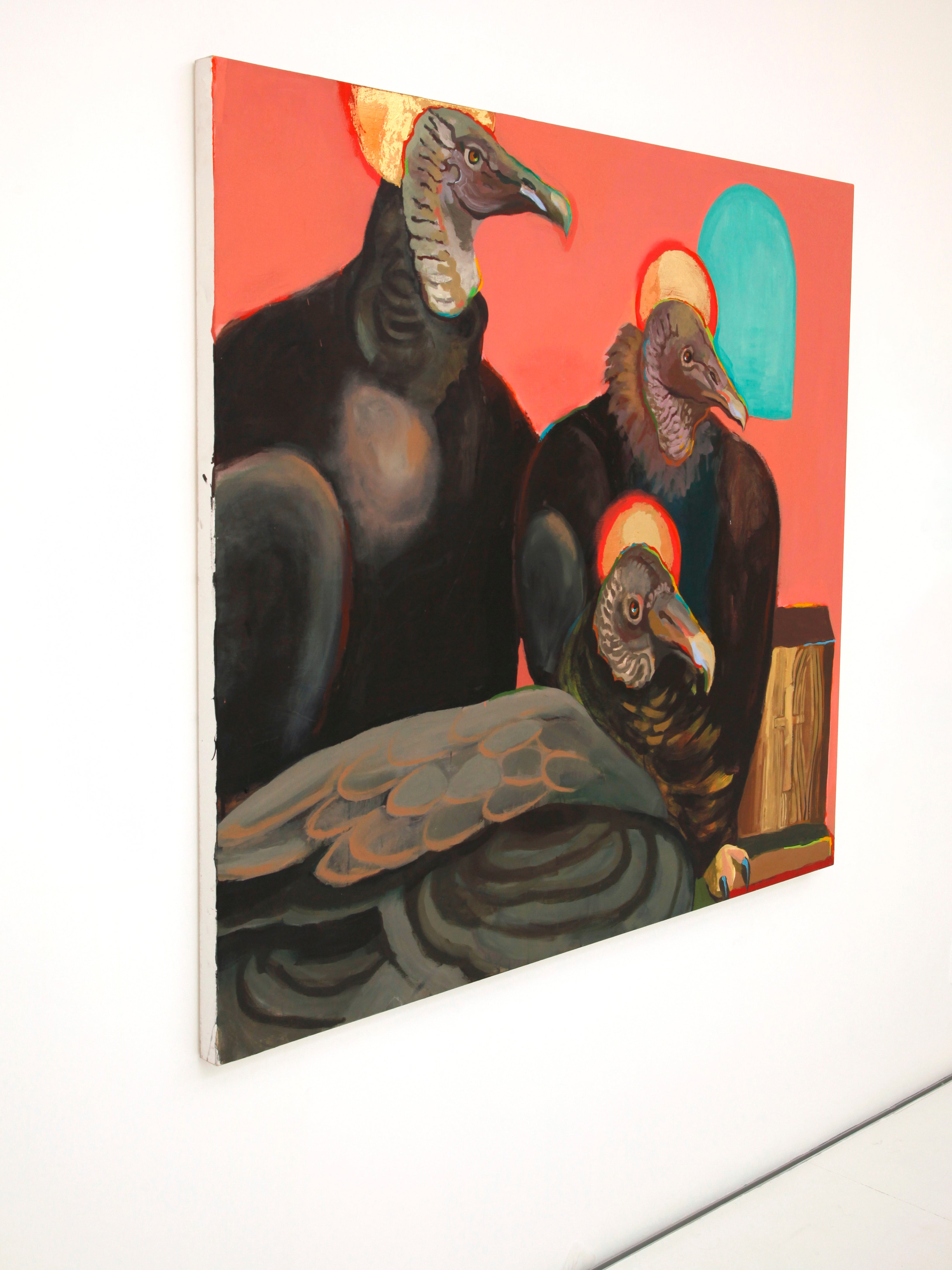 Three Black Vultures and an Urn